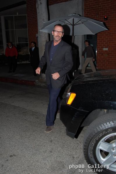 Hugh Laurie leaving Mr Chow in Beverly Hills 29.11.2009 2