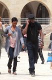 Omar Epps and Wife, Jesse Spencer - Wailing Wall Jerusalem May 2011