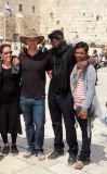 Omar Epps and Wife, Jesse Spencer - Wailing Wall Jerusalem May 2011