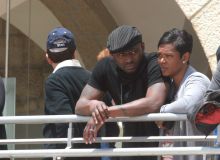 Omar Epps and Wife, Jesse Spencer - Wailing Wall Jerusalem May 2011