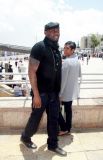 Omar Epps and Wife, Jesse Spencer - Wailing Wall Jerusalem May 2011