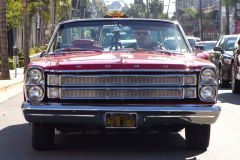 Hugh Laurie cruises the Sunset Strip in a 1966 Ford Galaxie 500 Convertible