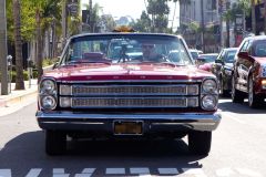 Hugh Laurie cruises the Sunset Strip in a 1966 Ford Galaxie 500 Convertible