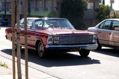 Hugh Laurie cruises the Sunset Strip in a 1966 Ford Galaxie 500 Convertible