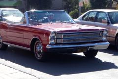 Hugh Laurie cruises the Sunset Strip in a 1966 Ford Galaxie 500 Convertible