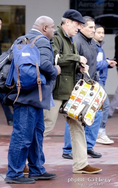 Hugh Laurie & Jo Green - Arrive in Buenos Aires - June 2012