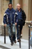 Hugh Laurie & Jo Green - Shopping in Paris - July 2012