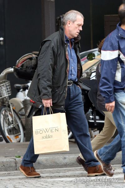 Hugh Laurie & Jo Green - Shopping in Paris - July 2012