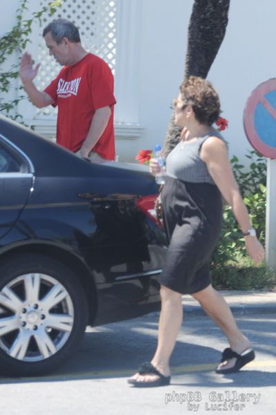 Hugh Laurie & Jo Green - in Marbella - July 2012