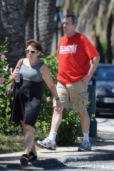Hugh Laurie & Jo Green - in Marbella - July 2012