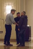 Hugh Laurie - Arriving at his Hotel, Valencia, Spain, 20. Januar 2014