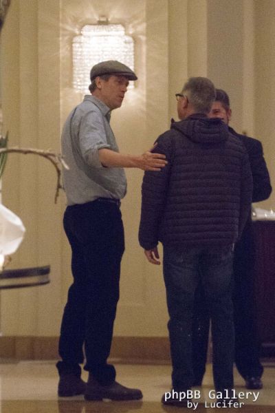 Hugh Laurie - Arriving at his Hotel, Valencia, Spain, 20. Januar 2014