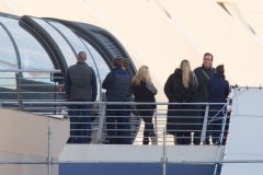 Hugh Laurie & George Clooney at the set of Tomorrowland, January 21st 2014