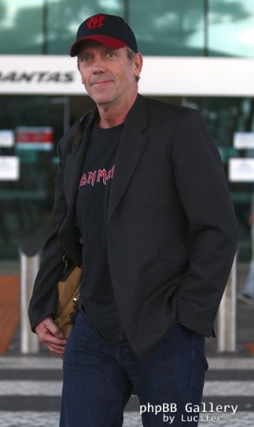 Hugh Laurie - arrives at Perth Domestic Airport, April 25th