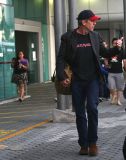 Hugh Laurie - arrives at Perth Domestic Airport, April 25th