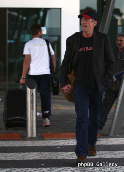 Hugh Laurie - arrives at Perth Domestic Airport, April 25th