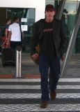 Hugh Laurie - arrives at Perth Domestic Airport, April 25th