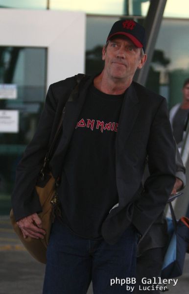 Hugh Laurie - arrives at Perth Domestic Airport, April 25th