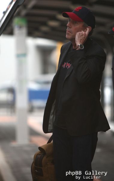 Hugh Laurie - arrives at Perth Domestic Airport, April 25th