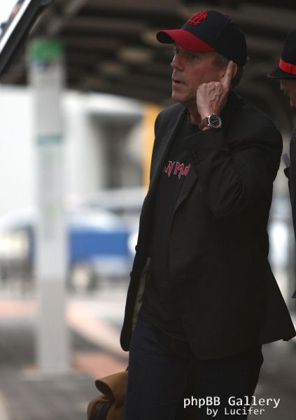 Hugh Laurie - arrives at Perth Domestic Airport, April 25th