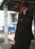 Hugh Laurie - arrives at Perth Domestic Airport, April 25th