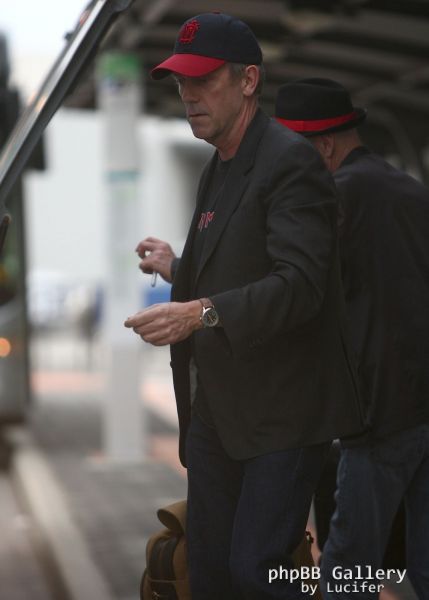 Hugh Laurie - arrives at Perth Domestic Airport, April 25th
