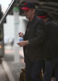 Hugh Laurie - arrives at Perth Domestic Airport, April 25th