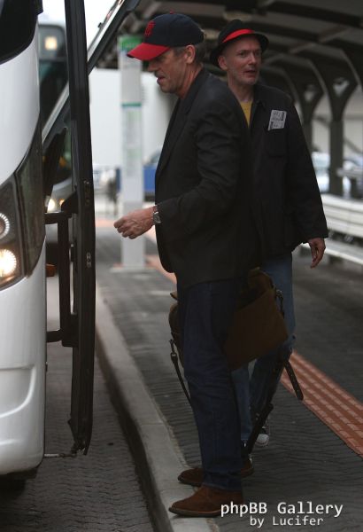 Hugh Laurie - arrives at Perth Domestic Airport, April 25th