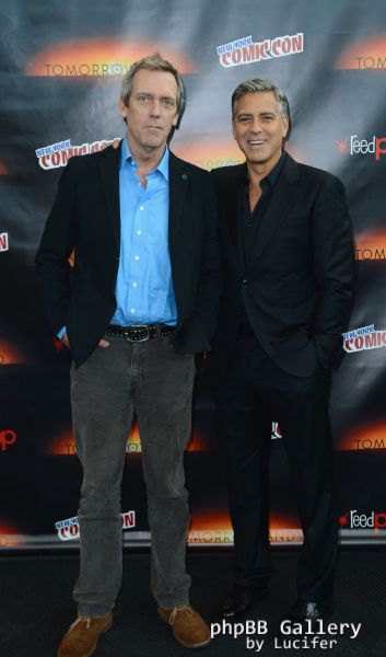 Hugh Laurie & George Clooney - "Tomorrowland" - Comic-Con New York