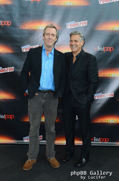 Hugh Laurie & George Clooney - "Tomorrowland" - Comic-Con New York