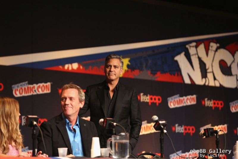 Hugh Laurie & George Clooney - "Tomorrowland" - Comic-Con New York