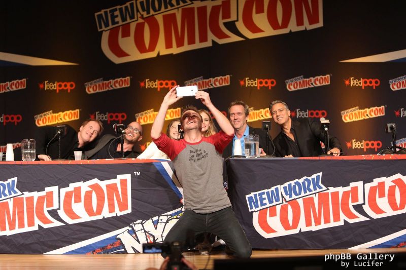 Hugh Laurie & George Clooney - "Tomorrowland" - Comic-Con New York