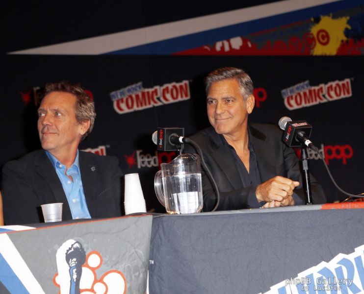 Hugh Laurie & George Clooney - "Tomorrowland" - Comic-Con New York