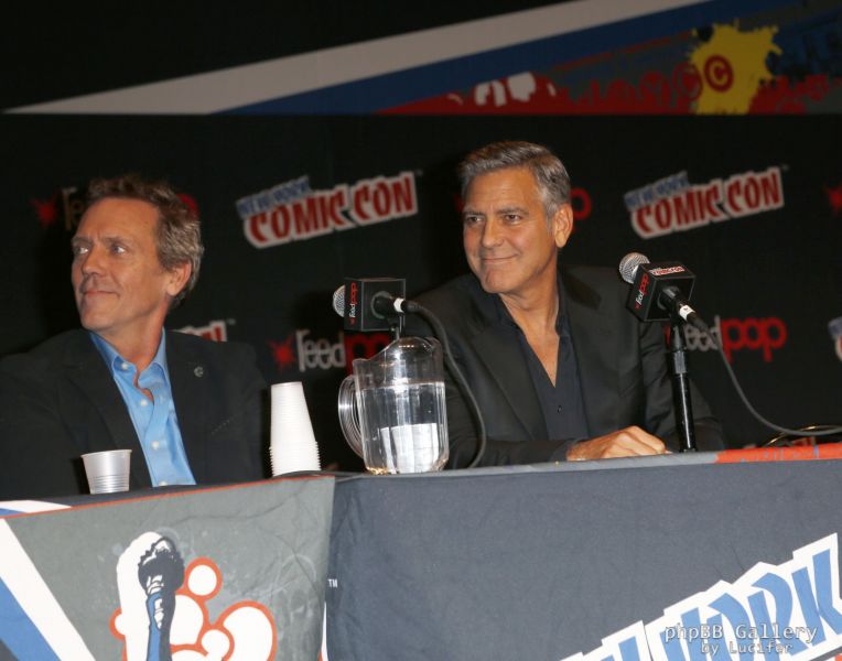 Hugh Laurie & George Clooney - "Tomorrowland" - Comic-Con New York