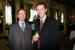 Hugh Laurie and Writer A.n Wilson at Litery Lunch - 1997