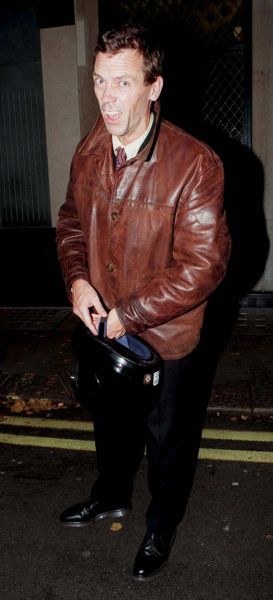 Hugh Laurie leaving "The Ivy" in London Oct 1997