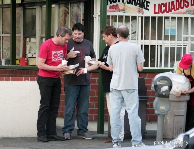 Hugh Laurie - Lunch with Greg Grunberg - 25. November 2006