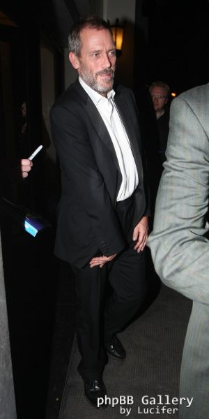 Hugh Laurie leaving "The Ivy" in London after the GQ Awards 2011