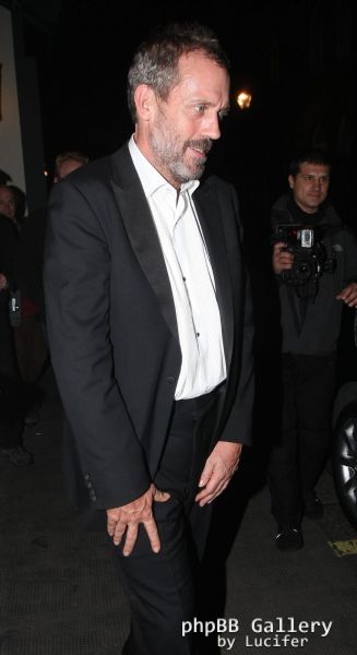 Hugh Laurie leaving "The Ivy" in London after the GQ Awards 2011