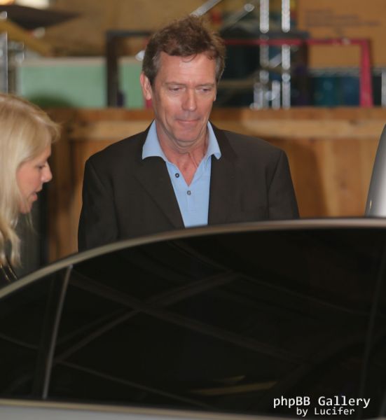 Hugh Laurie - Arriving at the ITV Studios for the show "This Morning" 2013