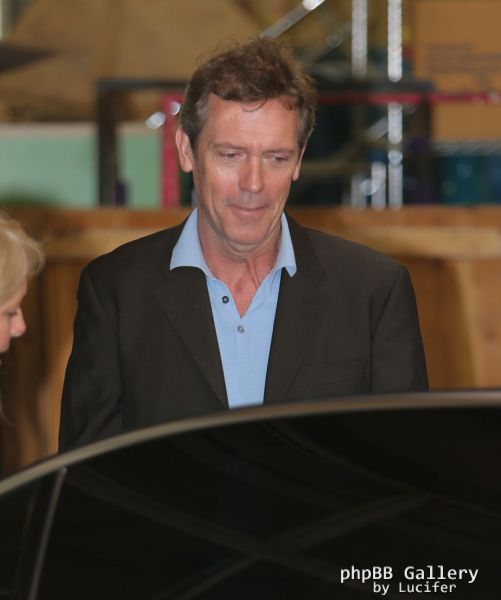 Hugh Laurie - Arriving at the ITV Studios for the show "This Morning" 2013