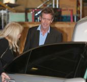 Hugh Laurie - Arriving at the ITV Studios for the show "This Morning" 2013