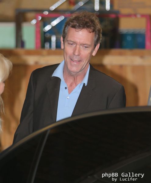 Hugh Laurie - Arriving at the ITV Studios for the show "This Morning" 2013