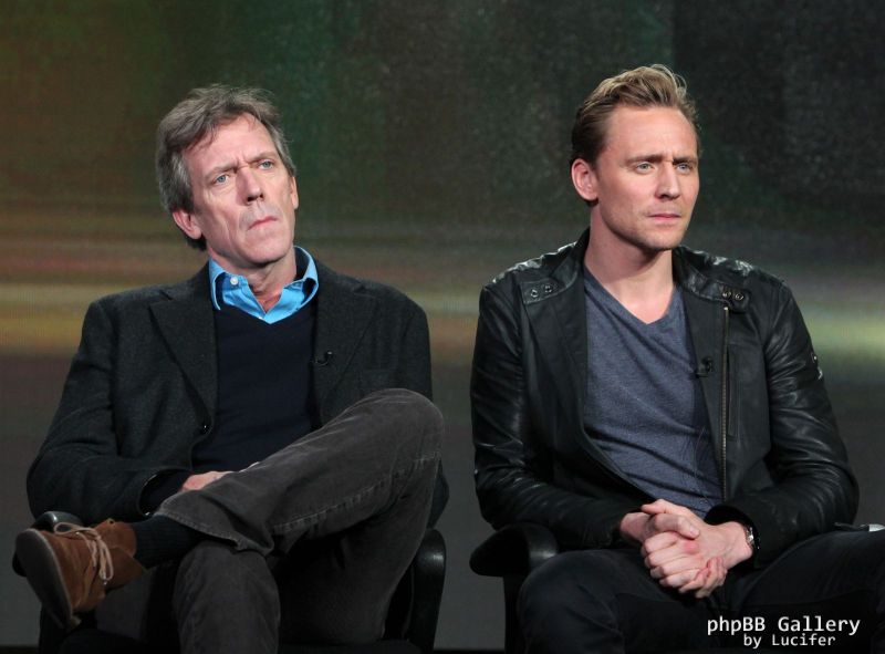 Hugh Laurie & Tom Hiddleston - AMC 'The Night Manager' Panel at the Winter TCA Tour