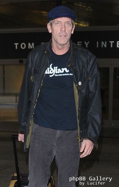 Hugh Laurie arrives at LAX - January 2016