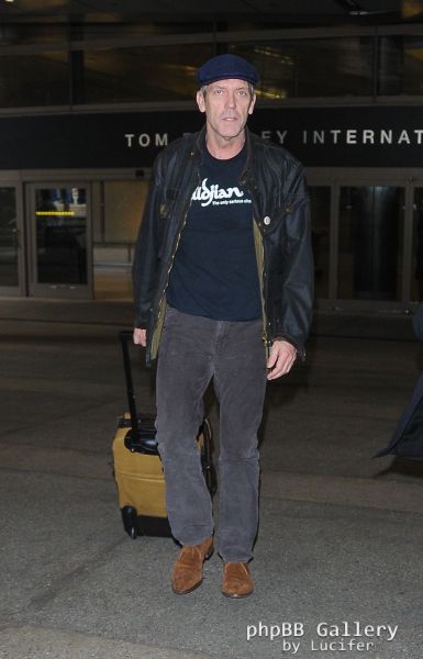Hugh Laurie arrives at LAX - January 2016
