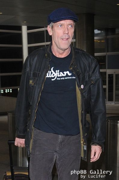 Hugh Laurie arrives at LAX - January 2016