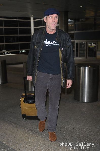 Hugh Laurie arrives at LAX - January 2016