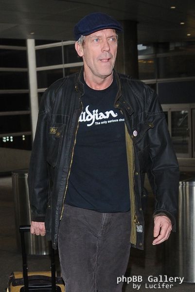 Hugh Laurie arrives at LAX - January 2016