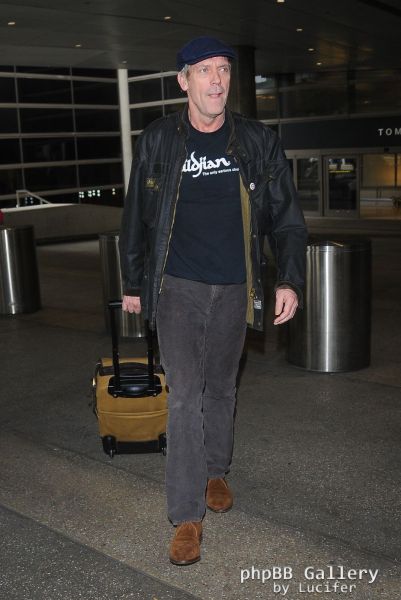 Hugh Laurie arrives at LAX - January 2016